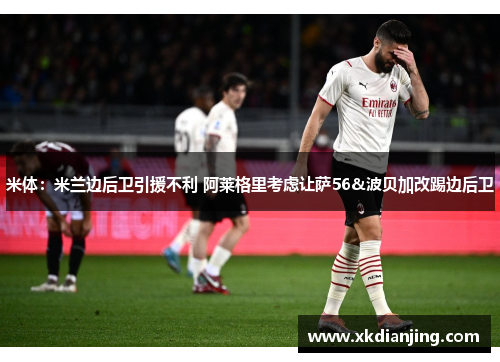 米体：米兰边后卫引援不利 阿莱格里考虑让萨56&波贝加改踢边后卫